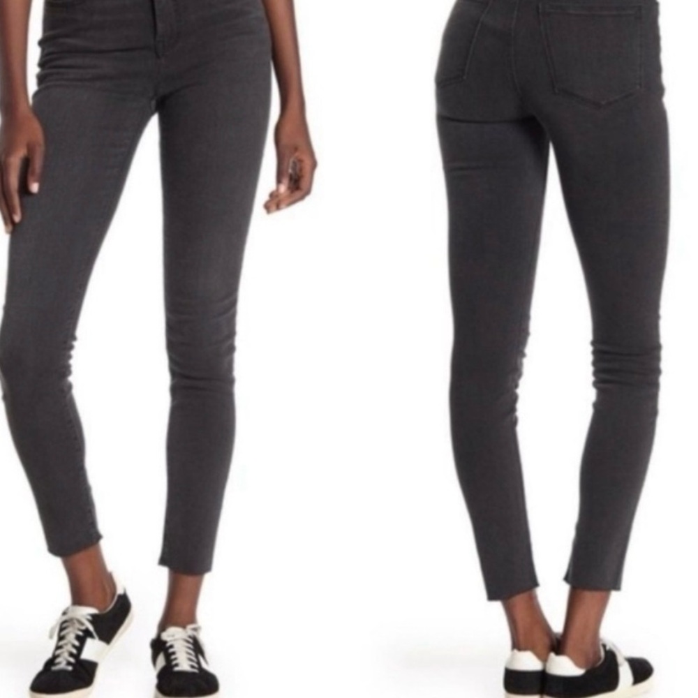 Madewell Skinny Skinny Ankle Jean Size 25 Black Wash Low Rise